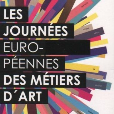 Du 1er au 3 Avril : 10ème édition des Journées Européennes des Métiers d’Art